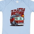 thumbnail image 4 of Inktastic Little Brother Fire Truck Boys Baby Bodysuit, 4 of 5