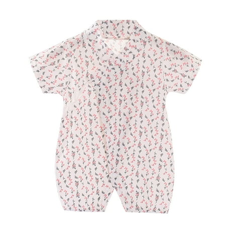 

Youmylove Baby Newborn Infant Girls Boys Cotton Summer Cartoon Short Sleeve Romper Jumpsuit Clothes Set Outfits Baby Summer Autumn Clothing