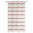 thumbnail image 2 of nqOlkjepod Outdoor Curtains for Patio Waterproof, Red Striped Outdoor Privacy Panels Grommet, Rustic Red Stripe Modern Art Beige Blackout Outside Curtains for Porch/Cabana/Pergola 54"x108", 1 Panel, 2 of 8
