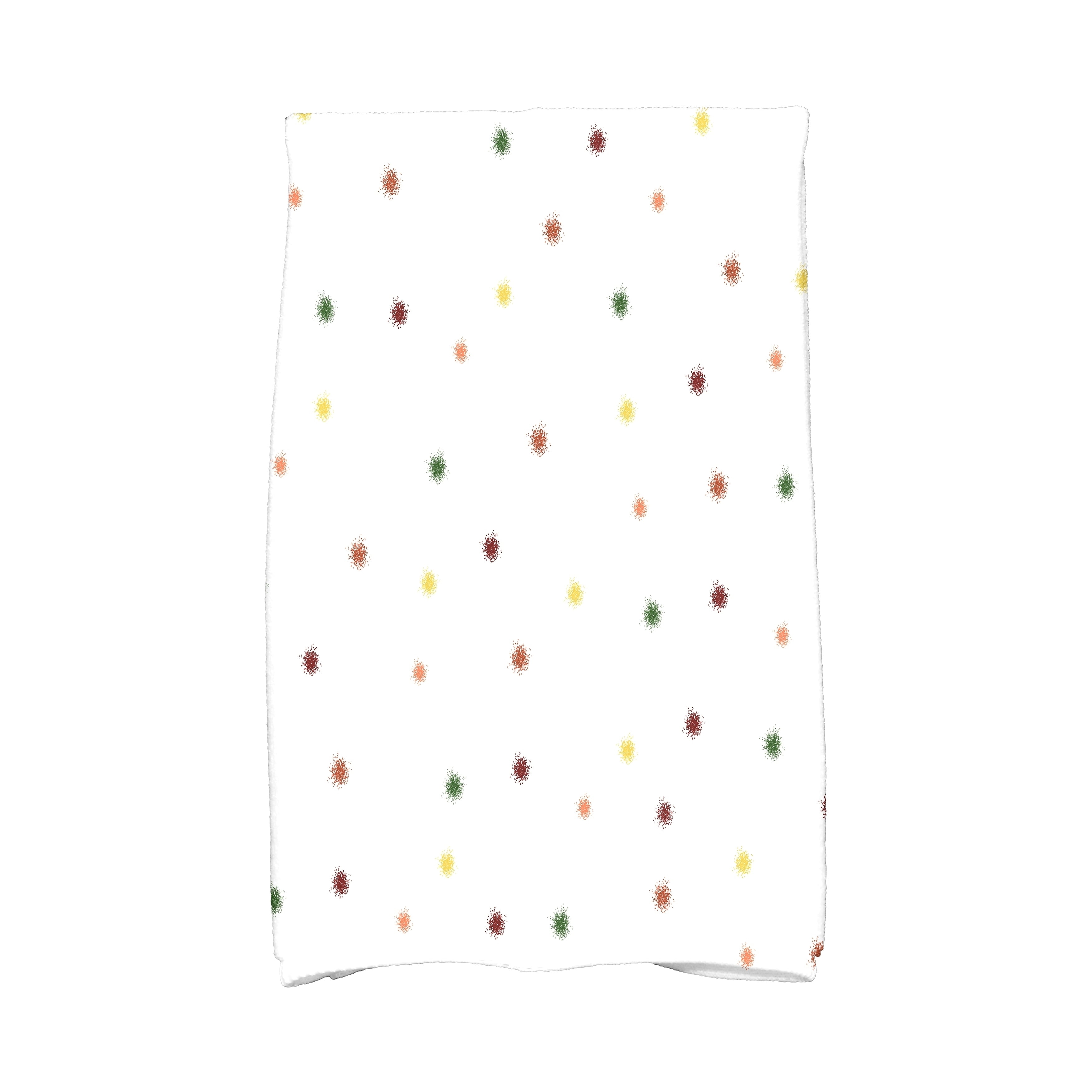 Simply Daisy, 16 x 25 inch, Veggie Dots Kitchen Towel, Green