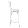 thumbnail image 5 of Modway Gear 39.5" Modern Style Elm Wood Counter Stool in White Finish, 5 of 8