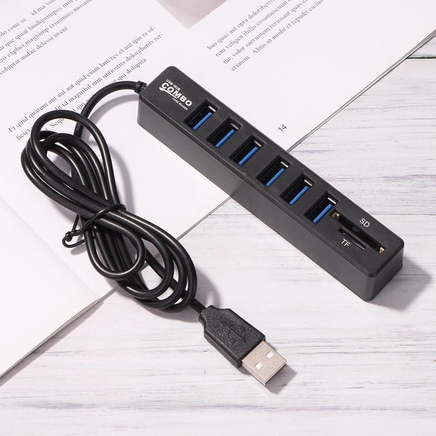 Adaptador USB 2.0 HUB 5/8 puertos Múltiples USB Splitter USB Power Hub Lector de tarjetas Barbie Nuevos Originales