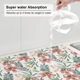 thumbnail image 5 of Sikiie Lilies Flowers Dish Drying Mat, Kitchen Counter Mat, Self Drying Mat for Kitchen Counter Dish Drying Pad ,for Dishes, Utensils, Pots and Pans（24" x 18"）, 5 of 7