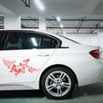 thumbnail image 6 of 2Sheet Floral Butterfly Decals Butterflies Kissing Hibiscus Branch Car Decal Reflective Vinyl Waterproof Sticker Women Car Stickers for Auto Truck SUV Wall Art Laptop Red, 6 of 7