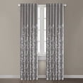 thumbnail image 2 of Madison Park - Tunisia Window Curtain - Grey - 50(W)" X 84(L)" Panel - Single Unit - Botanical Print - With Rod Pocket & Back Tabs Top, 2 of 5