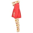 thumbnail image 3 of Unique Baby Girls 3 Piece Christmas Gingerbread Legging Set Outfit (5Y, Red), 3 of 5