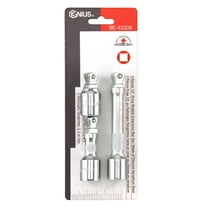 Genius Tools 3 Piece 1/2" Dr. Wobble Extension Bar Set - BE-42305