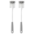 thumbnail image 4 of MR.SIGA Long Handle Bottle Brush, Flexible Scrub Brush for Water Bottles, Glasswares, Mugs, Gray, 2 Pack, 4 of 8