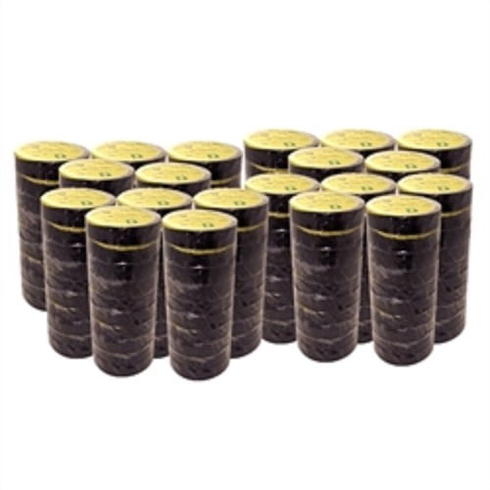 Premium All Weather 8 Mil Black Electrical Tape 1.5 X 66 Ft (64 Roll/Case)