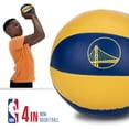 thumbnail image 3 of Balones de baloncesto de juguete Franklin Sports NBA Golden State Warriors de 4 pulgadas, 3 of 8