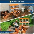thumbnail image 6 of Chicken Nesting Box 6/8/10 Compartment Galvanized Steel Chicken Laying Boxes, Nesting Boxes for Chickens, Easy Egg Collection for Chicken Coop, Backyard, Farms, 6 of 9