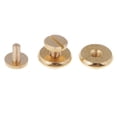 thumbnail image 3 of Rongfmy 10pcs Brass Nail Screw Back Rivets for Leather Accessory 12 x 5.5mm 4, 3 of 6