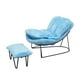 thumbnail image 5 of Mecedora de hierro forjado a escala 1/6, sofá individual, miniatura, chaise longue Azul, 5 of 9