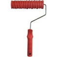 thumbnail image 1 of Rodillo de pintura de patrón texturizado creativo de 7 pulgadas para herramientas de pintura de decoración de pared de escritorio de oficina en casa (color: rojo), 1 of 6