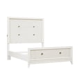 thumbnail image 3 of Melrose King Wood Panel Bed with LED Lights in White Finish by Samuel Lawrence, 3 of 7