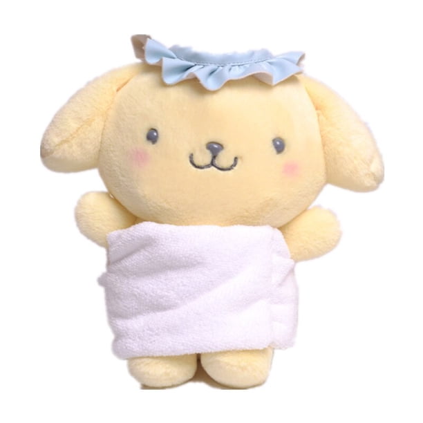 Sanrio-Llavero de Hello Kitty para niñas, llaveros de felpa My Melody Kuromi, Kawaii Cinnamoroll, Pochacco, Pompón, Purin