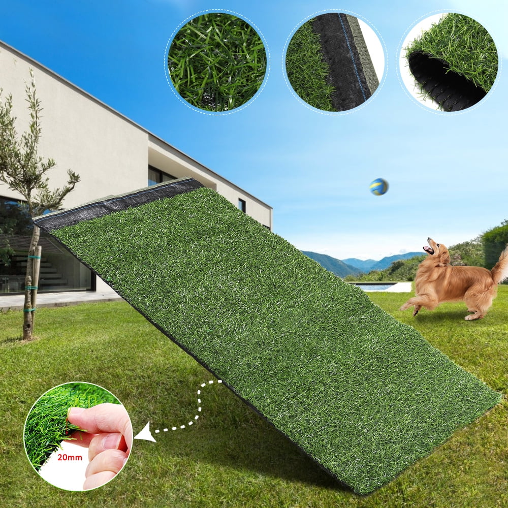 Artificial Grass Carpet Fake Synthetic Landscape Lawn Mat Turf Garden 19.7 