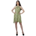 thumbnail image 2 of Moomaya Halter Neck Plus Size Tunic Rayon Sleeveless Tank Top Mini T-Shirt Dress, 2 of 4