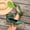 Green, variant on Women's Cute Pointed Toe Sandals Back Zipper Thick Heel High Heel Ankle Straps Vintage Casual Summer Green 36