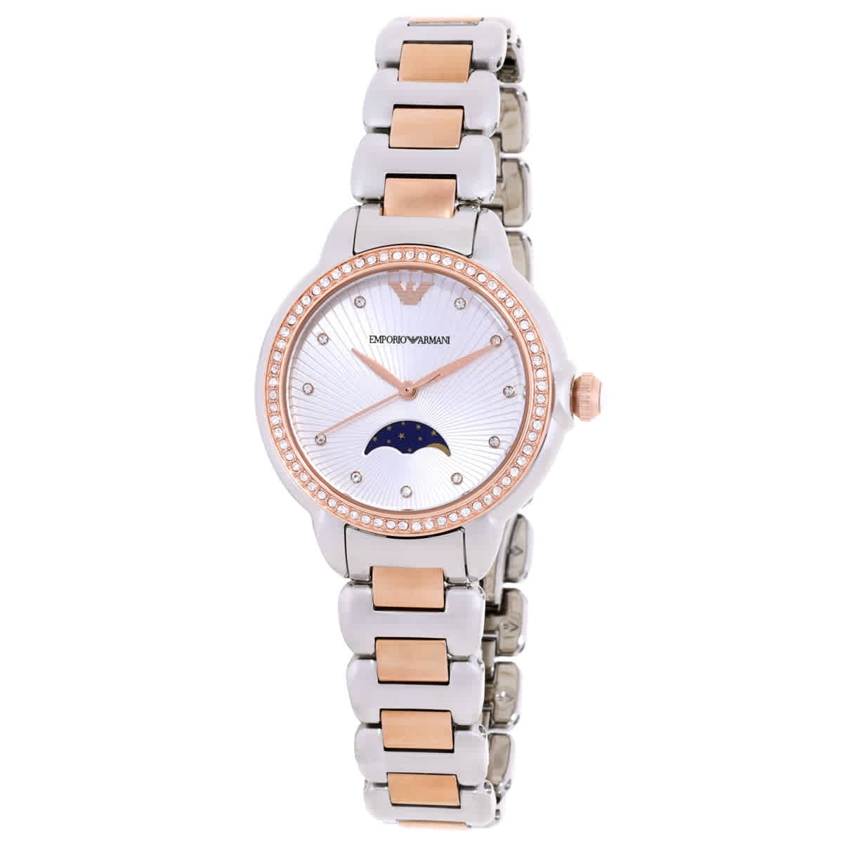 特価!EMPORIO ARMANI Sportivo White Dial Watch AR5920 Emporio Armani AR5920 Women's Sport Watch, White & Rose Gold