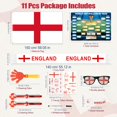 thumbnail image 4 of Kit de apoyo para aficionados Kaitiaki Inglaterra 11 piezas Mundial 2026, 4 of 9