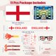 thumbnail image 4 of Kit de apoyo para aficionados Kaitiaki Inglaterra 11 piezas Mundial 2026, 4 of 9
