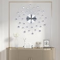 thumbnail image 2 of Mkyiongou Home Living Room Decor Gift Luxury Crystal Large Wall Clock 3D Metal Wall Watch, 2 of 2