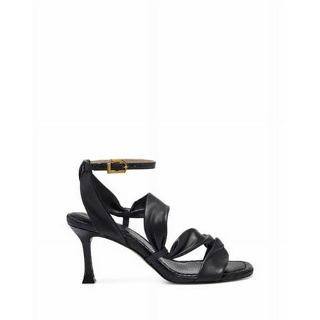 Louise Et Cie HETTY Ankle Straped Fashion Heeled Sandals BLACK