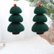 thumbnail image 4 of Colgantes de árbol de Navidad hechos de fieltro de lana, bolas de espuma, adornos de corona de pino, accesorios hechos a mano para bricolaje, decoraciones navideñas para ventanas y Akmoler, 4 of 8