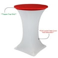 thumbnail image 2 of Your Chair Covers - 30" Stretch Spandex Table Topper/Cap Red for Wedding, Party, Birthday, Patio, etc., 2 of 2
