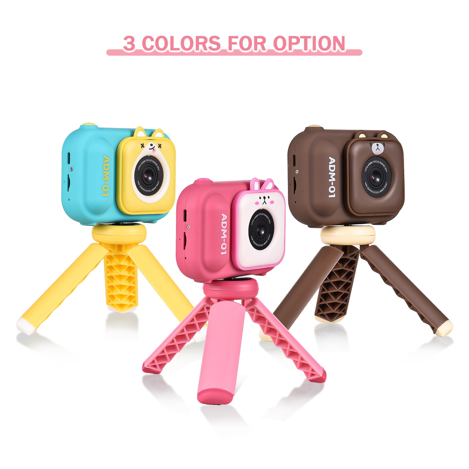 Yukistar Kids Camera, HD Digital Video Camera for Kids with Tripod