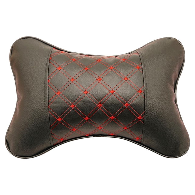 Coche Reposacabezas Asiento Cuero Soporte para La Cabeza Cojín Almohadas El Cuello ()