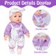 thumbnail image 5 of Baby Doll UZIDBTO 12 con estampado de flores, 31 cm, para niñas mayores de 3 años, 5 of 7