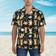 thumbnail image 2 of Balery Cute Dogs Corgi Camisas hawaianas de manga corta para hombre, camisas playeras de corte holgado, camisas de vacaciones con botones,Small, 2 of 7