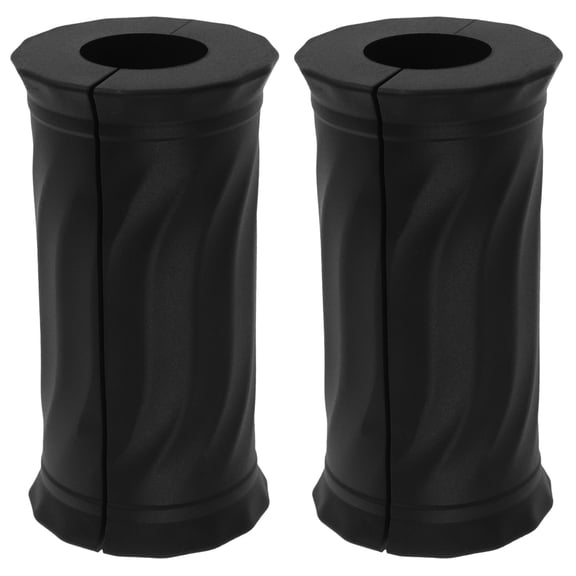 Luxshiny 2-Pack Silicone Dumbbell Handle Covers Universal Fit Barbell Grip Pads for Gym and Workout Equipment