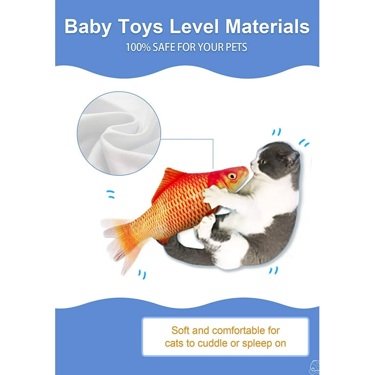 Potaroma Realistic Flopping Fish Cat/Dog Toy 10.5, Electric Moving  Interactive Cat Toy, Wiggle Fish Catnip Toy, Robotic Motion Sensor Kitten  Toy, Fun Kitty Toy, Stimulates Cat Hunting Instinct price in Saudi Arabia