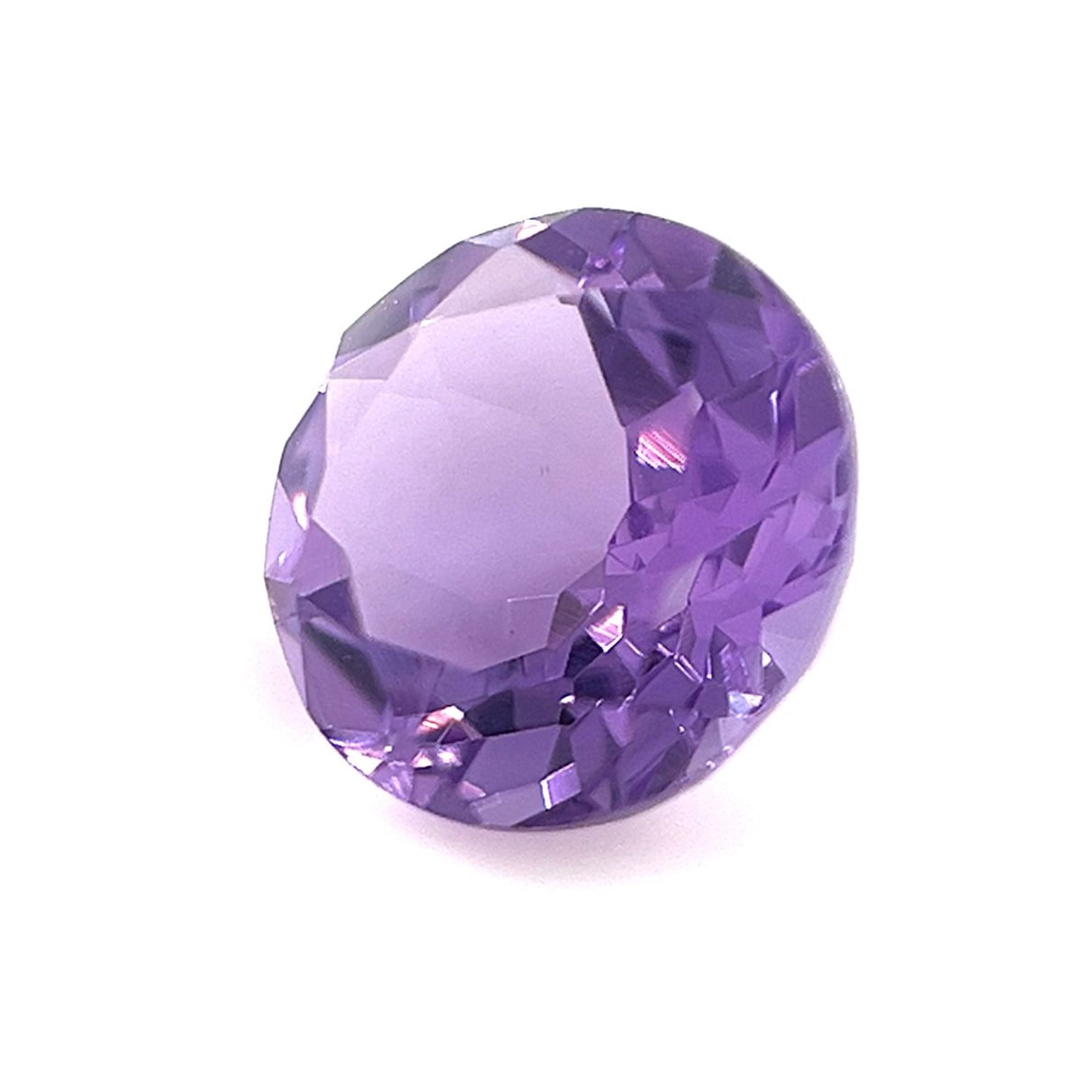 Certified Natural 2.25 Carat Amethyst Round Shape Brilliant Cut 9 mm Loose Gemstone February Birthstone