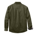 thumbnail image 7 of Mens Flannel Lined Shirt Jacket Long Sleeve Snap Button Western Jacket Cargo Outdoor Cowboy Shirts Jackets with Pockets, 7 of 7