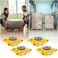 thumbnail image 4 of Yiwa 4 Piece Set 6 Ton Industrial Machinery Dolly - Sturdy Steel Construction, Impressive Loading Capacity, 360° Rotation, Anti-Skid Cover, and Smooth Secure Movement, 4 of 4