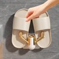 thumbnail image 1 of Estante para zapatos montado en la pared Estantes para zapatillas multifuncionales Ganchos decorativos para colgar Organizador de zapatos para oficina Dorado Durator Gancho de pared, 1 of 8