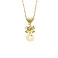 thumbnail image 2 of Delight Jewelry Goldtone Dog Head Silhouette Gold tone Heart Necklace, 2 of 4