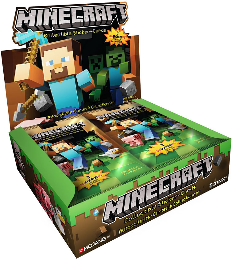 Minecraft Trading Card Stickers Box