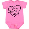 thumbnail image 3 of Inktastic I Love My Aunt and Uncle in Black Chalk Heart Boys or Girls Baby Bodysuit, 3 of 5
