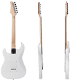 thumbnail image 5 of 39" ST Electric Guitar for Music Lover, Rosewood Fingerboard, with Accessories Pack, Carry Bag and Shoulder Strap, Right Handed Guitar for Beginner and Intermediate Performer (White), 5 of 10
