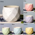 thumbnail image 6 of CreativeArrowy Ceramic Flower Containers Round Plants Succulent Pots Container Bonsai Garden Pots With Drainage Hole Green Blue Yellow Purple Pink White, 6 of 7