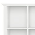 thumbnail image 5 of Acadian SOLID WOOD 57 inch Wide Transitional 8 Cube Storage Sofa Table in White, 5 of 10