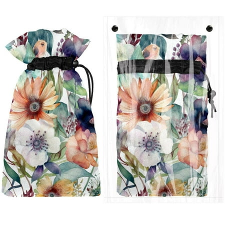 

Josid Floral Pattern Reusable Outdoor Faucet Insulation Covers Waterproof and Freeze-Resistant Spigot Protector Bags 2 Pack 11 x 6.9