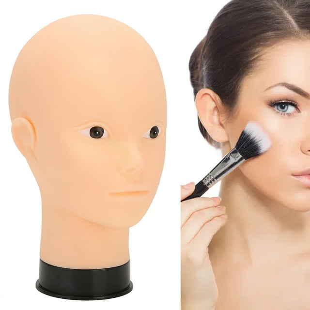 Cabeza de Maniquí, Cabeza de Exposición de Atrenamiento de Maquillaje Con Material de Pvc, Para Sombreros, Pelucas, Gorro de Ducha, Prólica, Modelado Exquisito