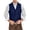 A#Navy561, variant on Men's Notch Lapel Herringbone Wool Vests Full Tailored Waist Coat Bavarian Casual Sleeveless Jacket
