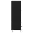 thumbnail image 5 of vidaXL Wardrobe SENJA Rattan Look Black 90x55x175 cm Solid Wood Pine, 5 of 5